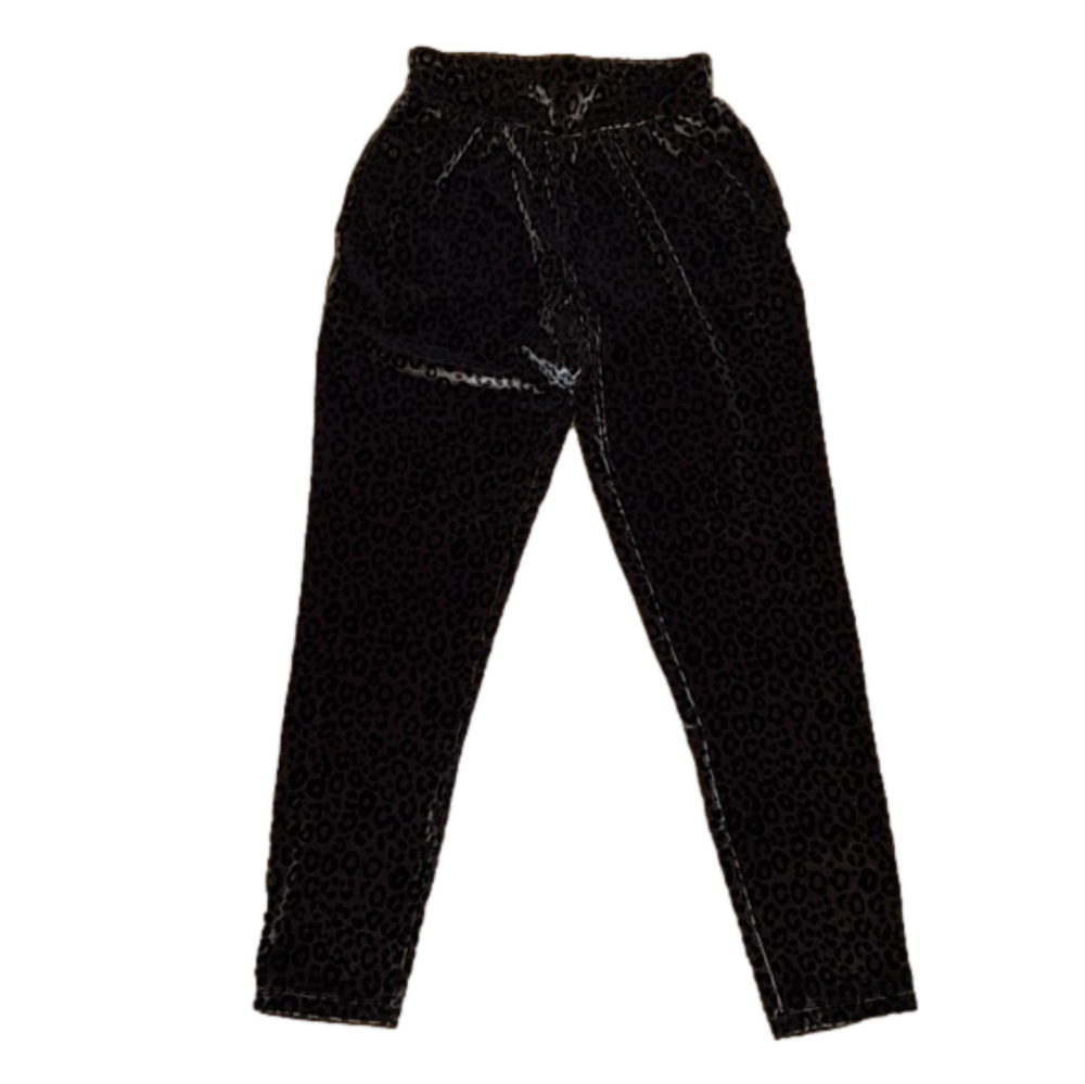 Women’s Victoria’s Secret Sport Purple Leopard Cheetah Velour Pants